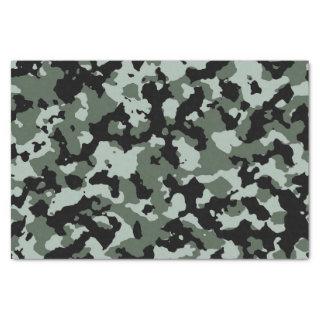 Military Green Camouflage Pattern Tissue Paper