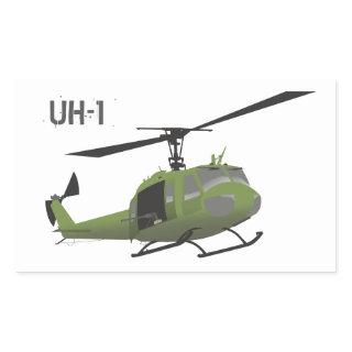 Military Huey Helicopter Sticker
