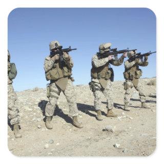 Military Transistion Team members Square Sticker