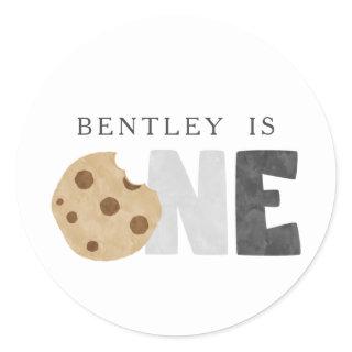 Milk and Cookies First Birthday Classic Round Sticker