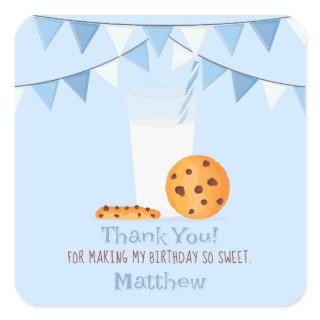 Milk & Cookies Square Sticker