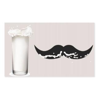 Milk Mustache Creme Rectangular Sticker