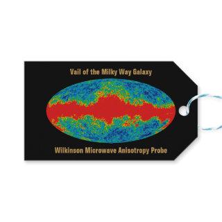 Milky Way Galaxy Veil Over WMAP Universe   Gift Tags