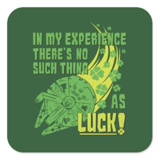 Millennium Falcon - No Such Thing As Luck Square Sticker
