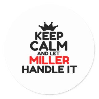 MILLER CLASSIC ROUND STICKER
