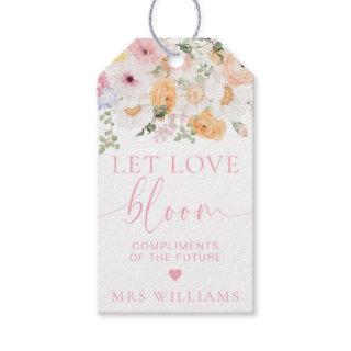 Millie Floral Let Love Bloom Favor Gift Tags
