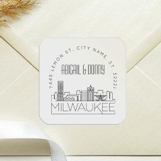 Milwaukee Wedding | Pre-Addressed Envelope Seal