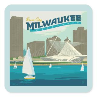 Milwaukee Wisconsin Harbor | Brew City Square Sticker