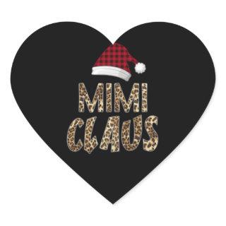 Mimi Gift | Mimi Claus Hat Santa Claus Mimi Lover Heart Sticker