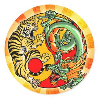 Mind and Body is One Classic Round Sticker
