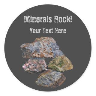 Minerals Rock Collectors Funny Sticker