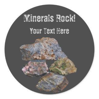 Minerals Rock Collectors Funny Sticker