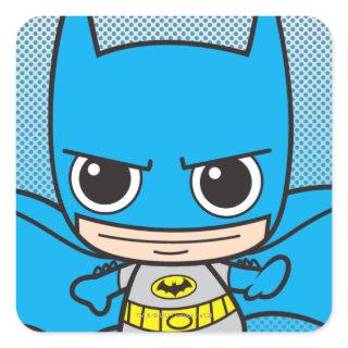 Mini Batman Running Square Sticker