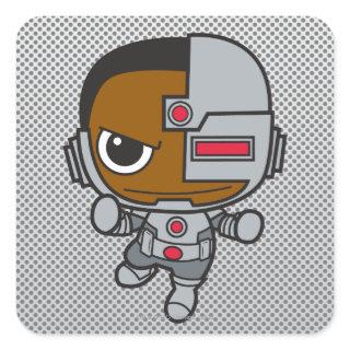 Mini Cyborg Square Sticker