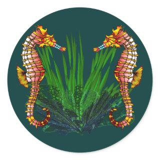 Mini Sequaruium Peeks Sea Horse Stickers