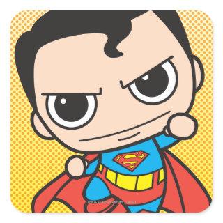 Mini Superman Flying Square Sticker