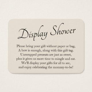 Minimal Baby Display Shower Cream Gift Card