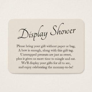 Minimal Baby Display Shower Cream Gift Card