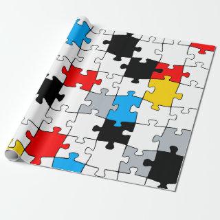 Minimal De Stijl Jigsaw Puzzle Color Composition