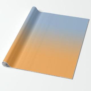 Minimal Light Blue to Orange Ombré