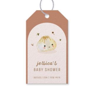 Minimalist Boho Arch Chinese Dumpling Baby Shower  Gift Tags
