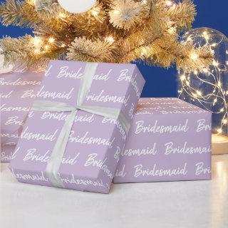 Minimalist Bridesmaid brush script  typography