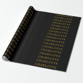 Minimalist Classical Professional Gold Color Black