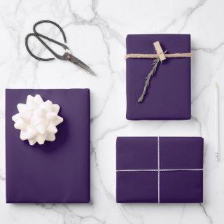 Minimalist dark violet purple solid plain elegant  sheets