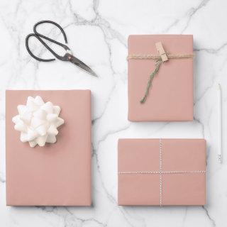 Minimalist dusty pink solid plain elegant chic  sheets