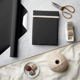 Minimalist Elegant Chic Solid Midnight Black Plain