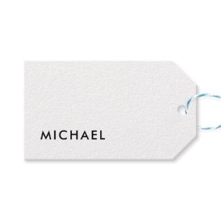 Minimalist Elegant Classical Professional Simple Gift Tags