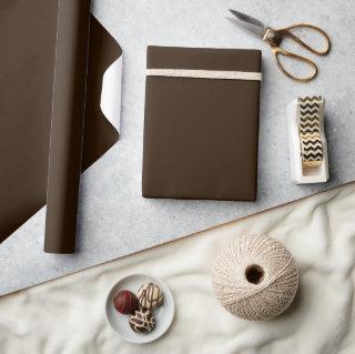 Minimalist Elegant Solid Chocolate Brown Plain