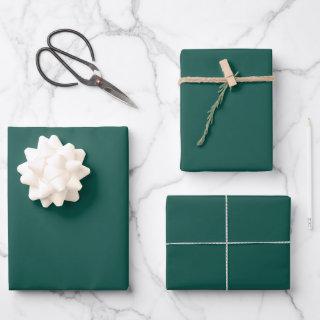 Minimalist emerald green solid plain elegant gift   sheets
