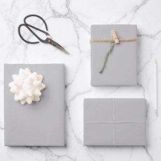 Minimalist grey solid plain modern elegant gift  sheets