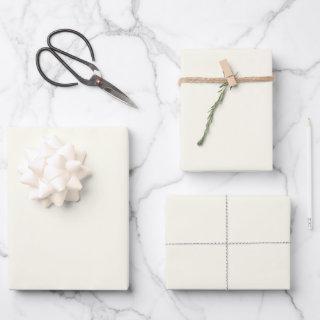 Minimalist ivory solid plain elegant chic gift  sheets