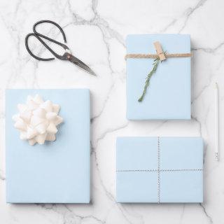 Minimalist Light blue solid plain elegant gift   Sheets