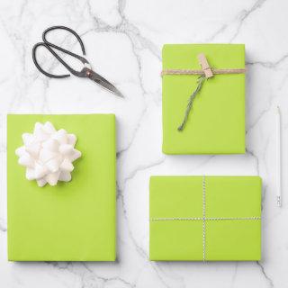 Minimalist lime green plain solid modern gift  sheets