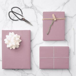 Minimalist mauve solid plain elegant gift  sheets