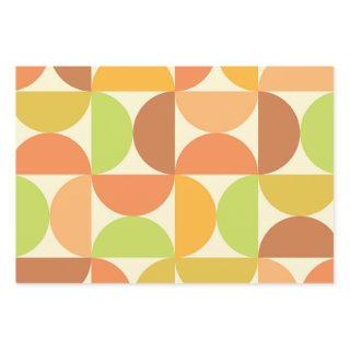 Minimalist Mid Century Half Circles Pattern   Sheets