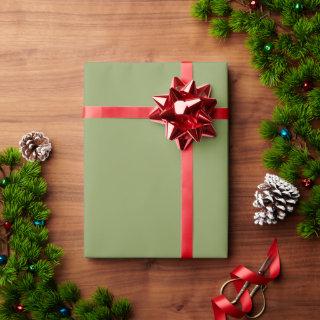 Minimalist Moss Green solid plain elegant gift