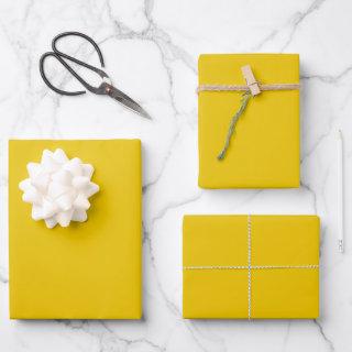 Minimalist mustard yellow solid plain elegant gift  sheets