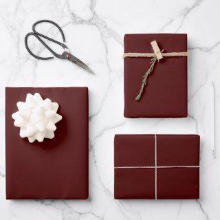 Minimalist Oxblood Wine Red Christmas Plain Color   Sheets