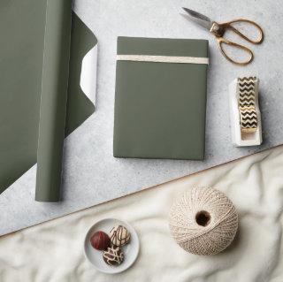 Minimalist Solid Elegant Army Green Plain