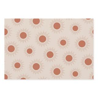 Minimalist Terracotta Abstract Boho sun pattern  Sheets