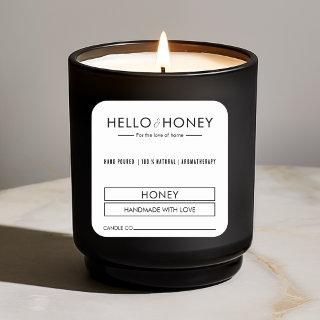 "Minimalistic Candle Label Sticker | Custom Modern