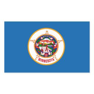 Minnesota Flag Rectangular Sticker