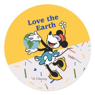 Minnie | Love the Earth Classic Round Sticker