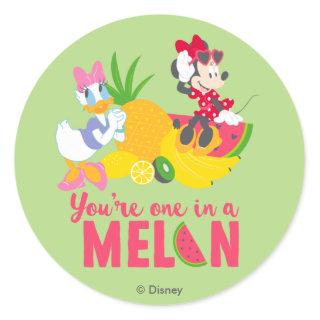 Minnie | Minnie Says Your'e One In A Melon Classic Round Sticker