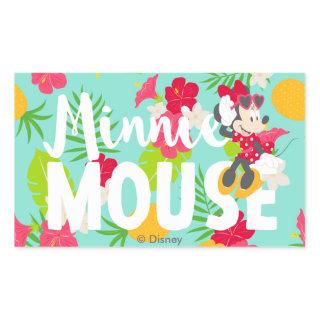 Minnie | Minnie's Tropical Pose Rectangular Sticker