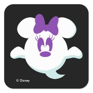 Minnie Mouse Ghost Square Sticker